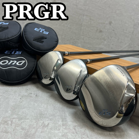 プロギア　513 ER レディースゴルフ　ウッド3本セット　A　右利き用　ドライバー　フェアウェイ　PRGR