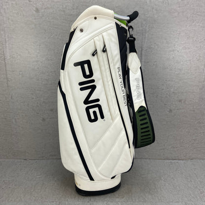 PING　キャディバッグ　カート式　5分割　約9型(約23cm)　ネームプレート付き　ピン