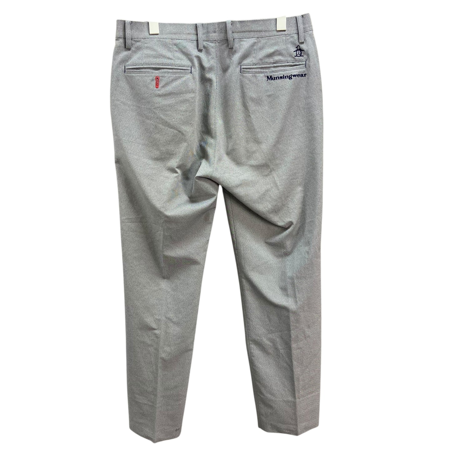 マンシングウェア　メンズ　ボトムス　総柄　グレー系　Lサイズ相当　パンツ　ズボン　スラックス　男性用　ゴルフアパレル　Munsingwear