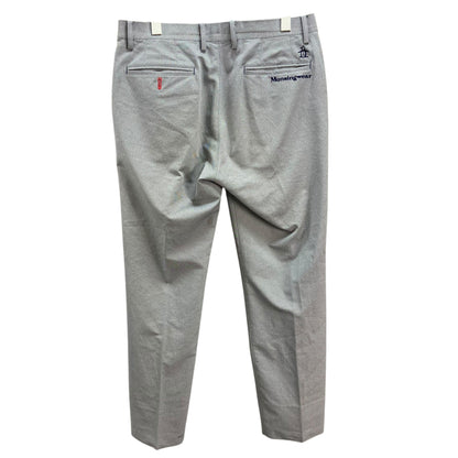 マンシングウェア　メンズ　ボトムス　総柄　グレー系　Lサイズ相当　パンツ　ズボン　スラックス　男性用　ゴルフアパレル　Munsingwear