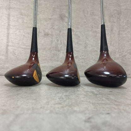マグレガー　カスタムターニー　メンズゴルフ　パーシモンセット　3本　右利き用　木製　ウッド　MacGregor　CUSTOM TOURNEY