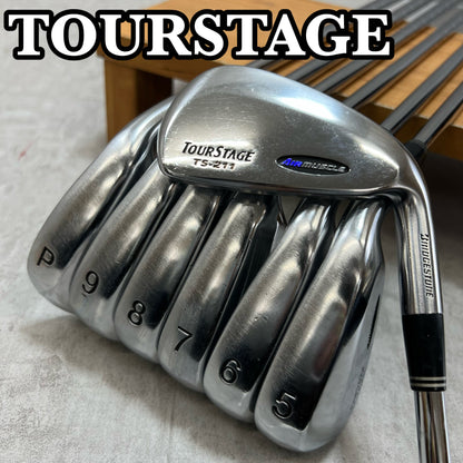 ツアーステージ TOURSTAGE　エアーマッスル　TS-211　メンズゴルフ　アイアンセット 4番〜PW　7本　右利き用 N.S.PRO 950GH スチール S