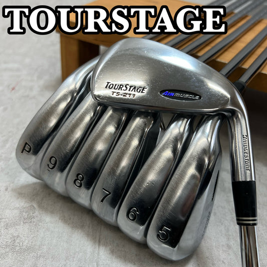 ツアーステージ TOURSTAGE　エアーマッスル　TS-211　メンズゴルフ　アイアンセット 4番〜PW　7本　右利き用 N.S.PRO 950GH スチール S