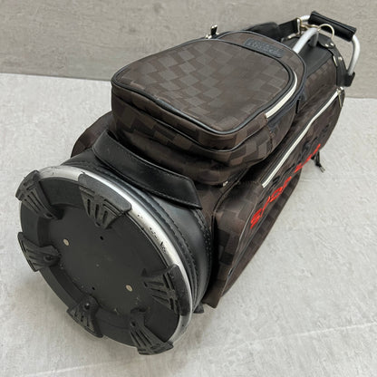 サムソナイト　ゴルフ　キャディバッグ　カート式　約9型　ブラウン　茶系　Samsonite