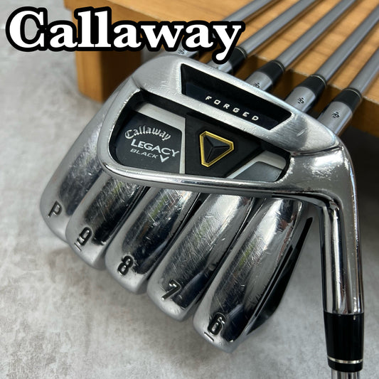 キャロウェイ　レガシーブラック　メンズゴルフ　アイアンセット　6本　S200 右利き用　Callaway LEGACY BLACK