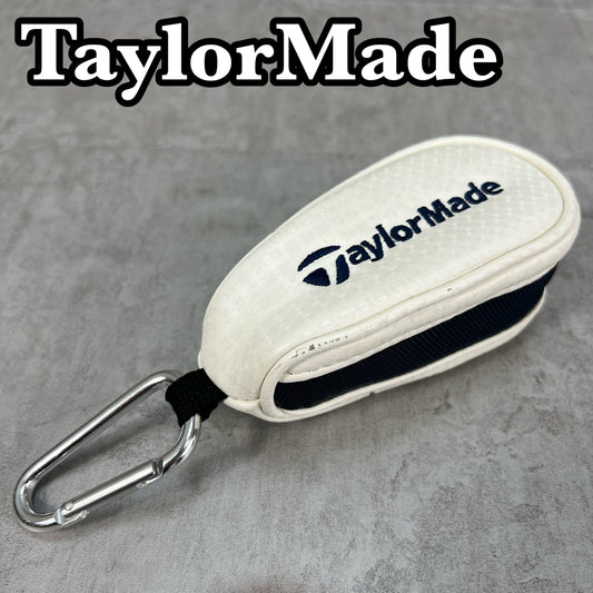 テーラーメイド　ゴルフ用　ボールケース　ホワイト　白　PUレザー　ラウンドアイテム　小物