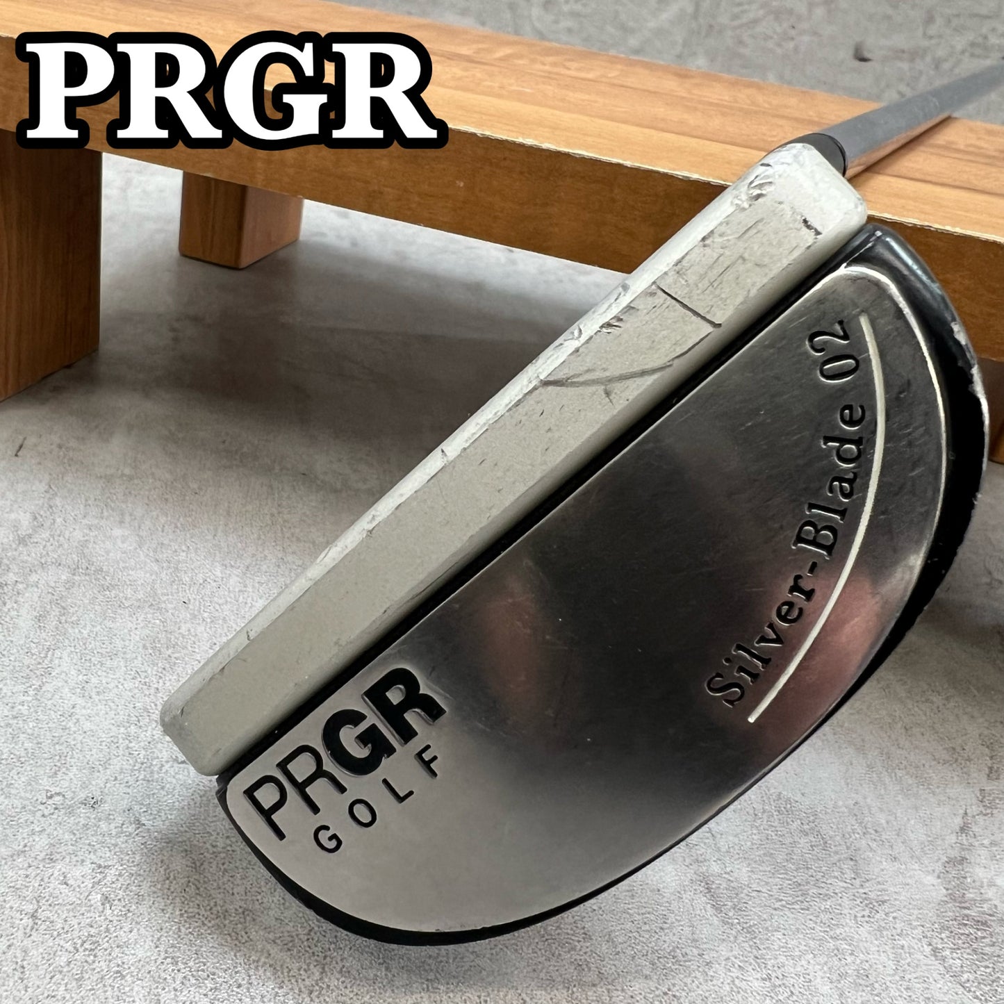 PRGR　プロギア　Silver-Blade02 シルバーブレード02　メンズゴルフ　PT　パター　マレット　L字　37.8インチ　右利き用