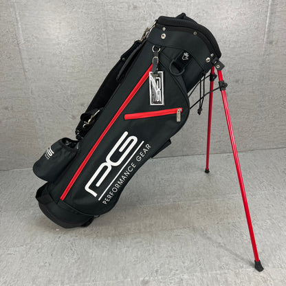 パフォーマンスギア　ゴルフ　スタンド式キャディバッグ　約８型　ブラック　黒　PERFORMANCE GEAR