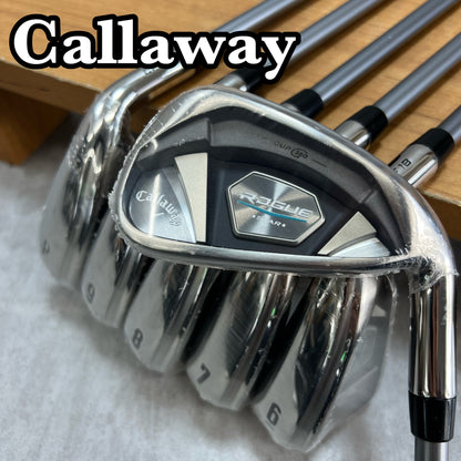 未使用　シュリンク付き　キャロウェイ　ローグスター　メンズゴルフ　アインセット　6本　Callaway　ROGUE STAR