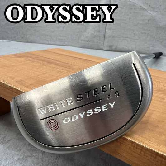 オデッセイ　ホワイトスチール　＃5　メンズゴルフ　パター　右利き用　34インチ　マレット型　ODYSSEY　WHITE　STEEL