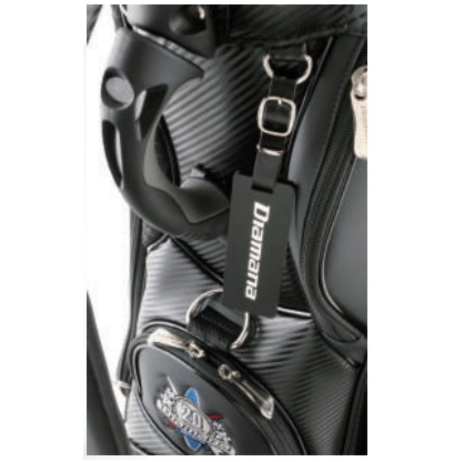 20周年記念　　三菱ケミカル　ディアマナ　ゴルフ用　キャディバッグ　ブラック　黒　カート式　ラウンドアイテム　Diamana