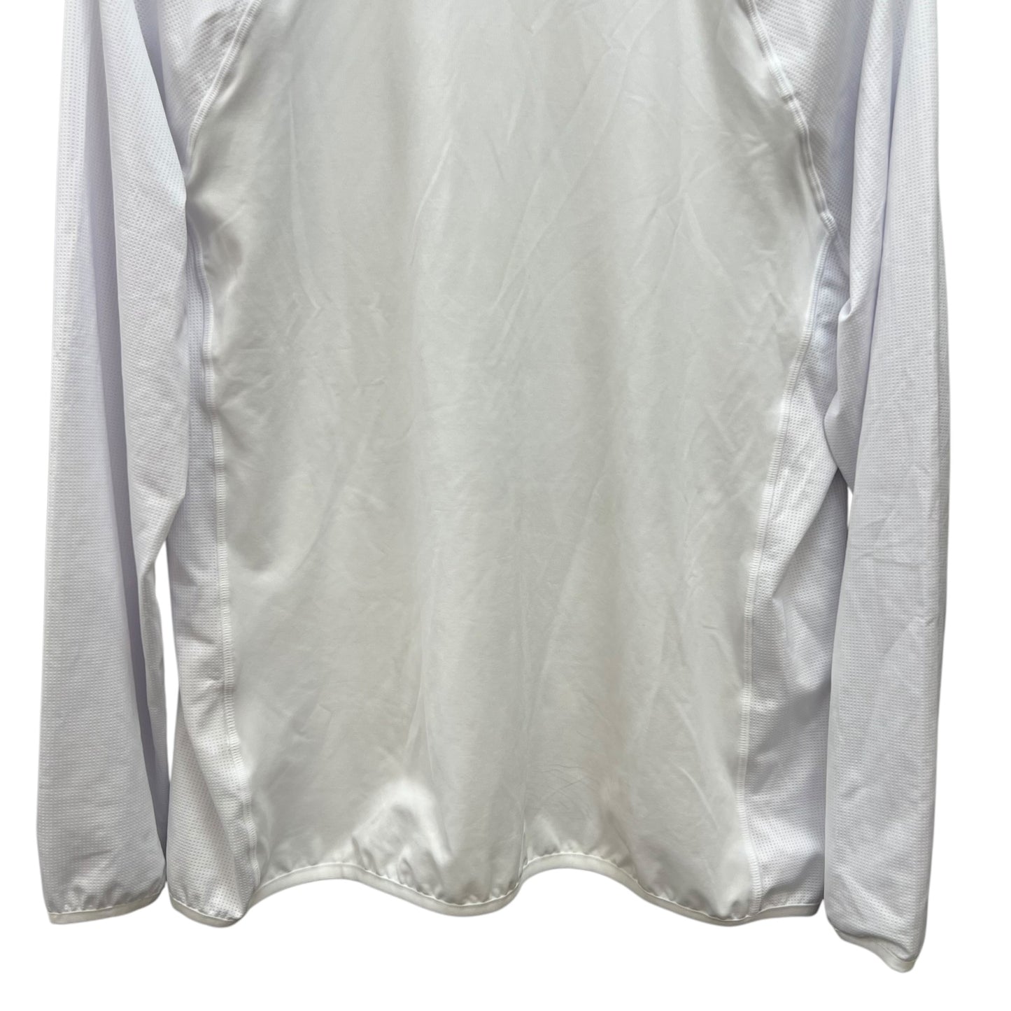 アダバット　メンズゴルフウェア　フルジップトップス　M　ホワイト　白　adabat 　長袖　アパレル