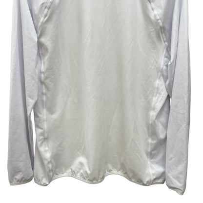 アダバット　メンズゴルフウェア　フルジップトップス　M　ホワイト　白　adabat 　長袖　アパレル