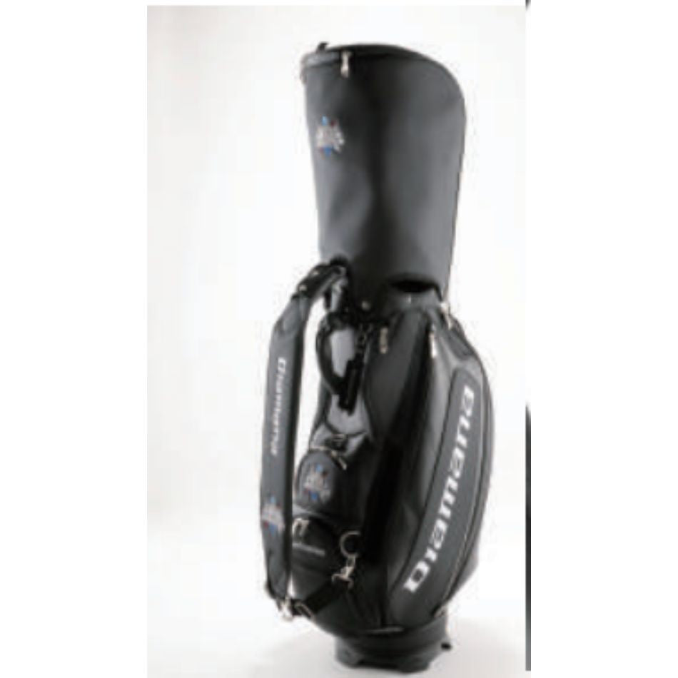 20周年記念　　三菱ケミカル　ディアマナ　ゴルフ用　キャディバッグ　ブラック　黒　カート式　ラウンドアイテム　Diamana