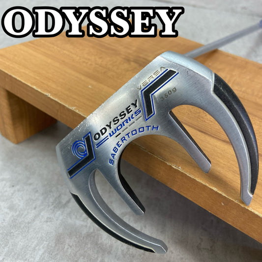 オデッセイ　ワークス　バーサ　セイバートゥース　メンズゴルフ　パター　ネオマレット　約32インチ　右利き　ODYSSEY　WORKS VERSA SABERTOOTH