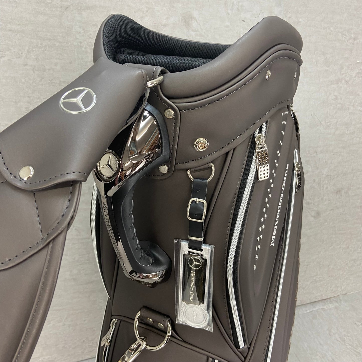 タイトリスト　メルセデスベンツ　ゴルフ用　キャディバッグ　カート式　合成皮革　バック　Titleist　Mercedes-Benz