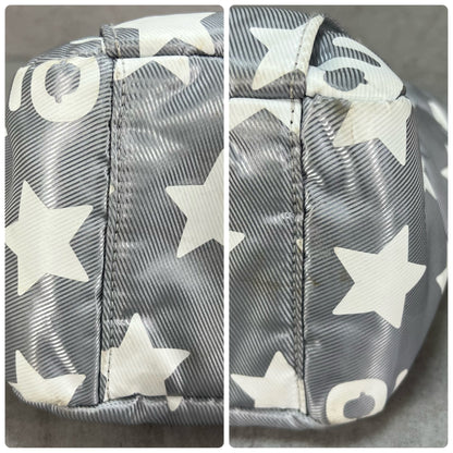 ARCHIVIO　アルチビオ　ゴルフラウンドバッグ　カートバッグ　aロゴワッペン　ホワイトスター総柄　グレーカラーベース　小物入れ