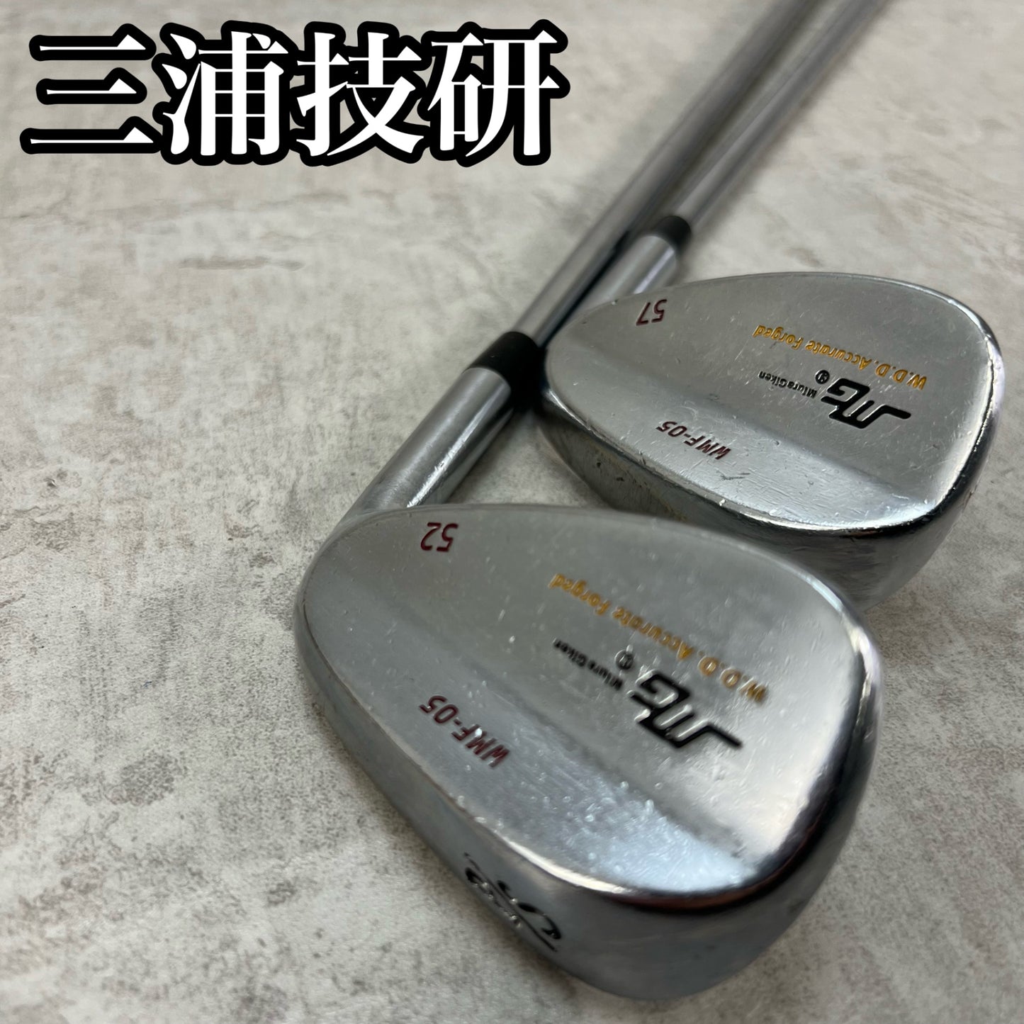 三浦技研　WMF-05　メンズゴルフ　ウェッジ2本セット　右利き用　アプローチ　サンド　52° 57° ミウラギケン