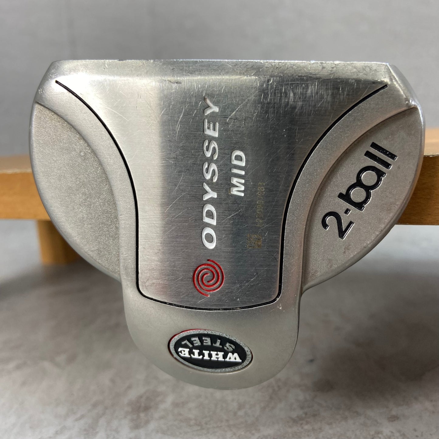中尺　オデッセイ　ミッド　ホワイトスチール　2ボール　メンズゴルフ　パター　右利き用　ODYSSEY　MID　WHITE STEEL　2-BALL