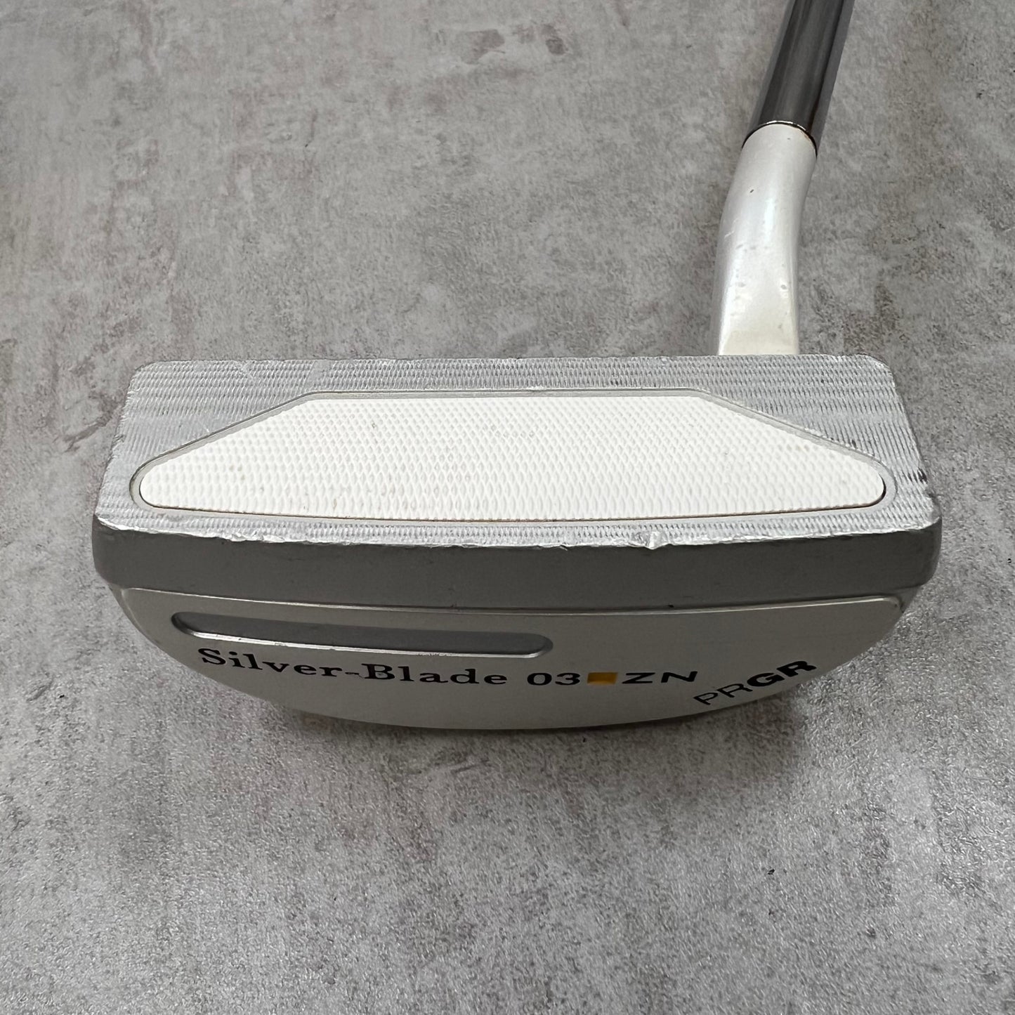 PRGR　プロギア　シルバーブレード03 ZN　メンズゴルフ　PT　パター　マレット　ショートネック	33インチ　右利き用