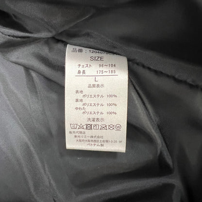 ツアーステージ　メンズゴルフウェア　中綿ジャケット　L　ブラック　黒　男性用アウター　TOURSTAGE　防寒　冬