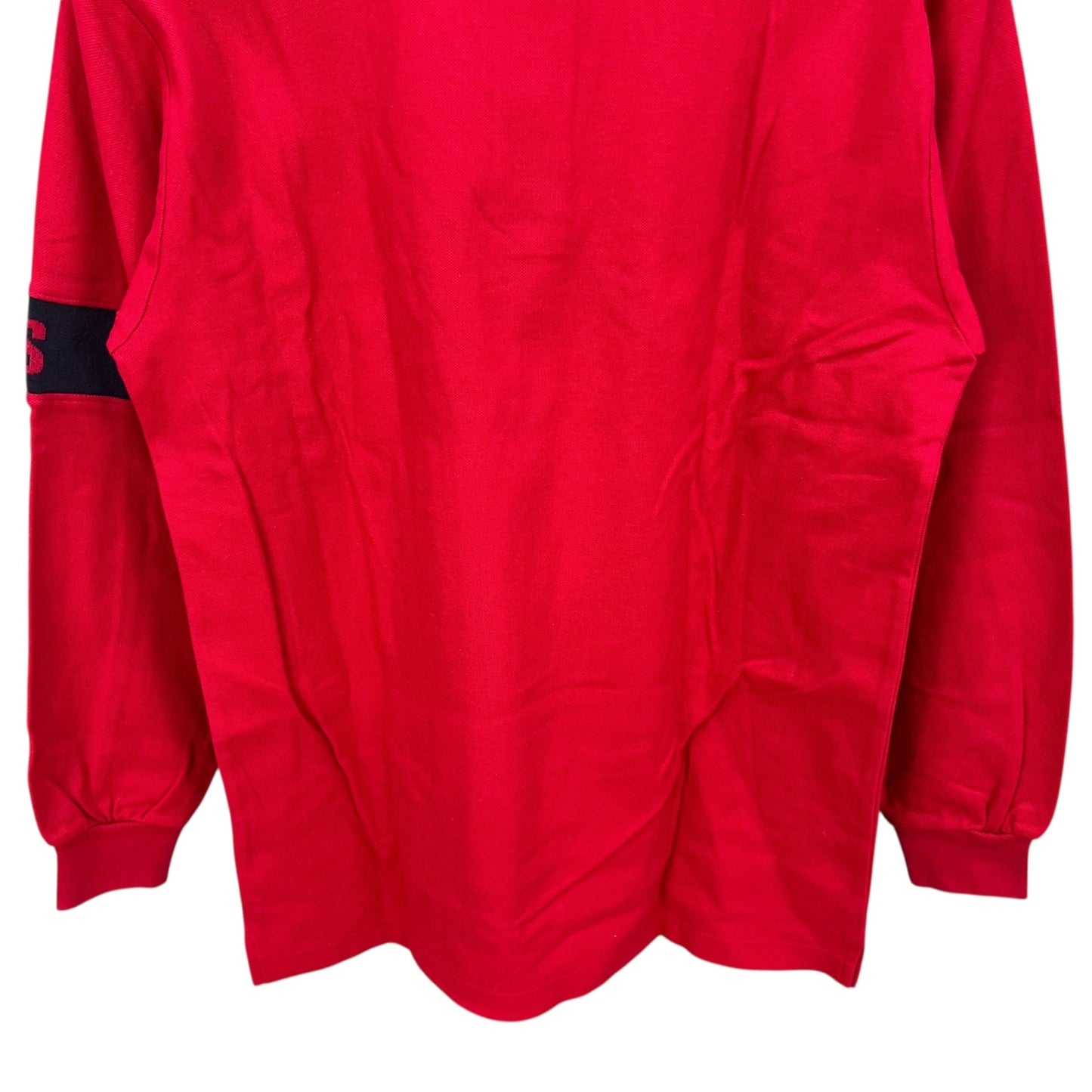 マンシングウェア　メンズゴルフウェア　長袖ポロシャツ　M　レッド　赤　MUNSINGWEAR　アパレル