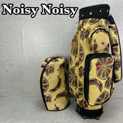 ノイジーノイジー　ゴルフ　カート式キャディバッグ　フルーツ柄　約8.5型　ポリエステル　Noisy Noisy
