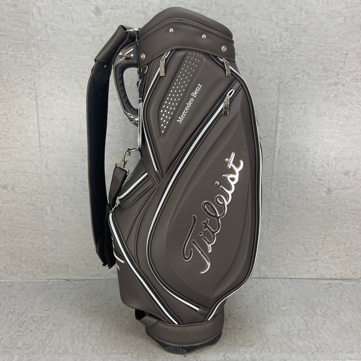 タイトリスト　メルセデスベンツ　ゴルフ用　キャディバッグ　カート式　合成皮革　バック　Titleist　Mercedes-Benz