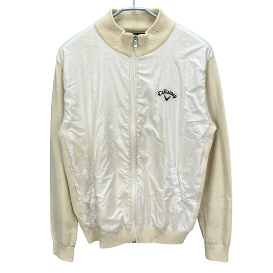 CALLAWAY　メンズ　男性用アウター 中綿ジャケット フルジップ　アイボリー　LL　キャロウェイ