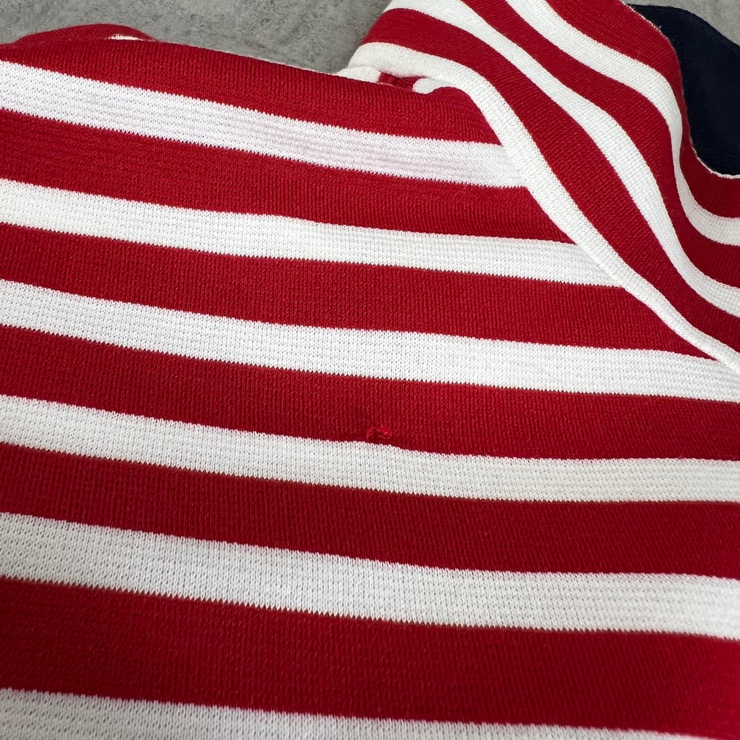 アダバット　メンズ　ゴルフウェア　長袖トップス　ロンT　48　レッド　ホワイト　赤　白　adabat