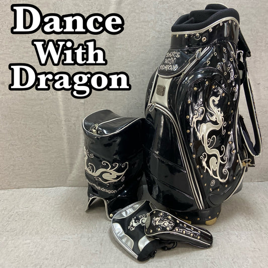 ダンスウィズドラゴン　ゴルフ用　キャディバッグ　カート式　DANCE WITH DRAGON　バック　アイテム
