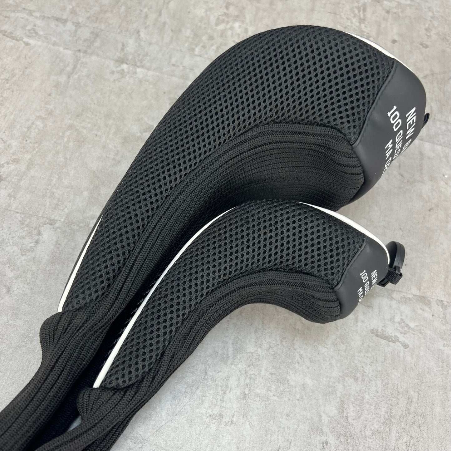 New Balance　ゴルフクラブ用ヘッドカバー　2点セット　ドライバー　ユーティリティ　ブラック　黒　ホワイト　白　ニューバランス