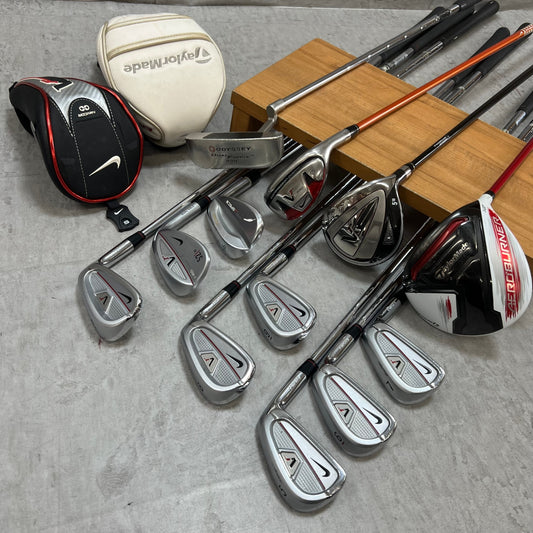 テーラーメイド ナイキ メンズゴルフ クラブセット 12本 右利き用 キャディバッグ付きTaylorMade NIKE