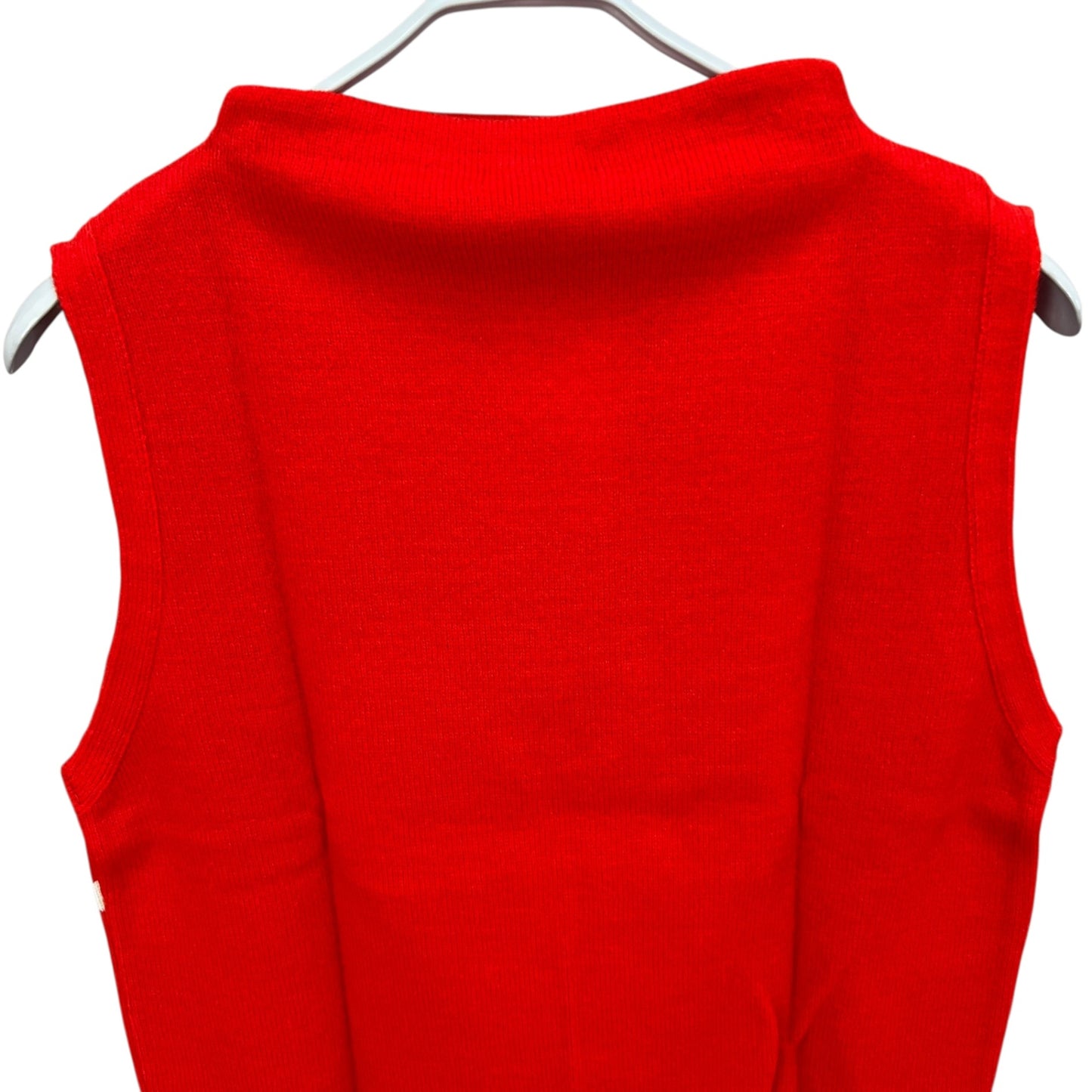 ミズノ　メンズゴルフウェア　ベスト　L　レッド　赤 ホワイト　白　チェック柄　Mizuno　アパレル