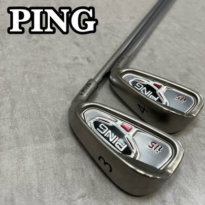 PING　ピン　i15　メンズゴルフ　3番　4番アイアン　2本セット　FCM6.0　S　　右利き用　ロング