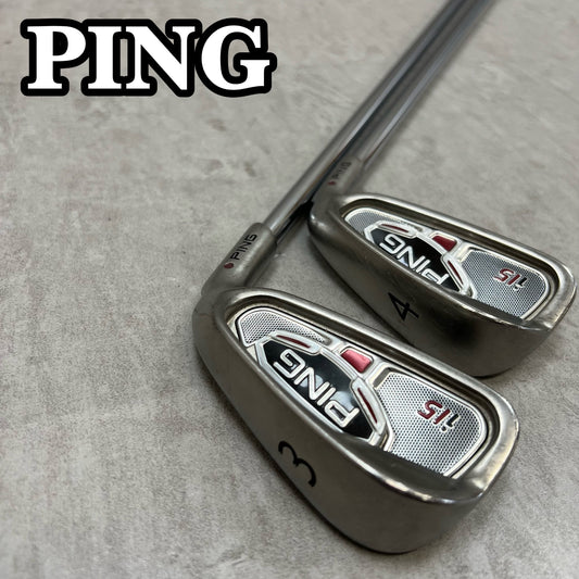 PING　ピン　i15　メンズゴルフ　3番　4番アイアン　2本セット　FCM6.0　S　　右利き用　ロング
