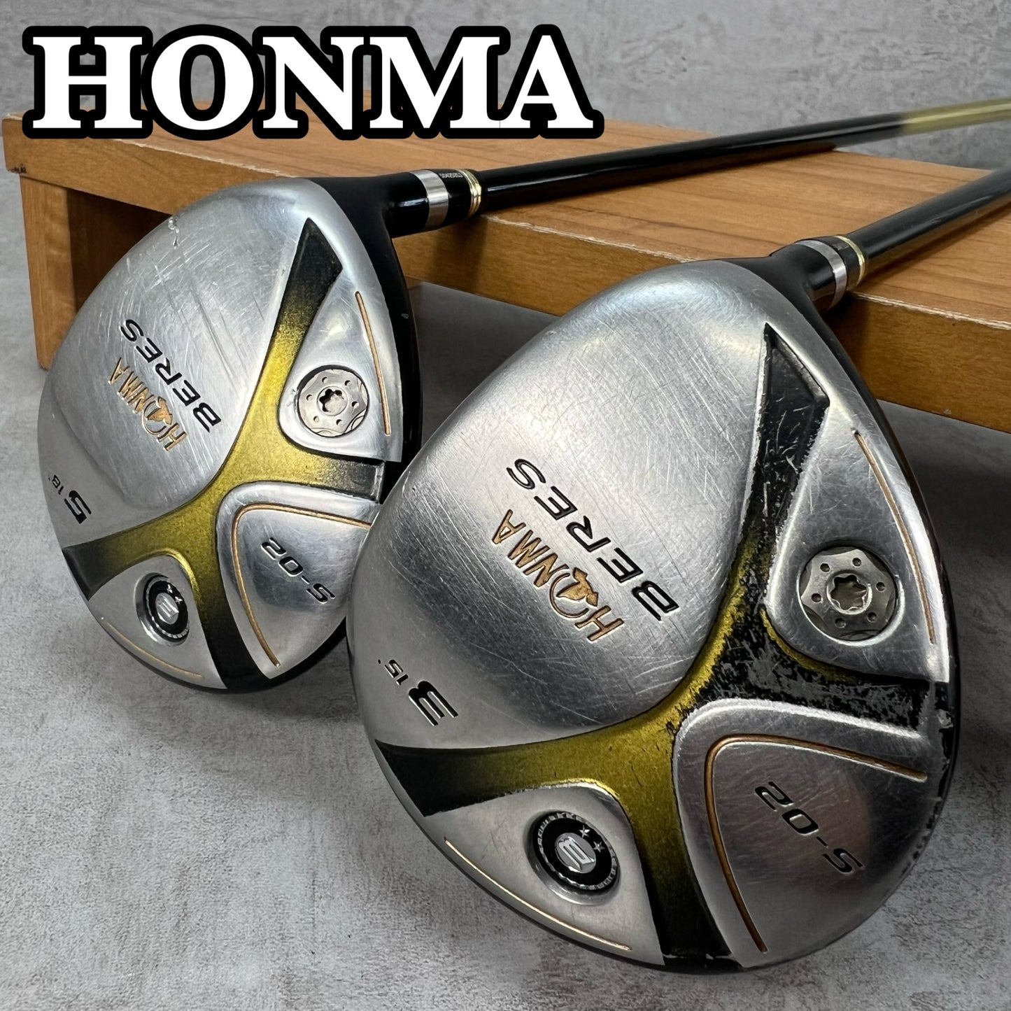 ホンマ　ベレス　S-02　メンズゴルフ　ウッドセット　2本　R　右利き用　フェアウェイ　3W　5W HONMA BERES