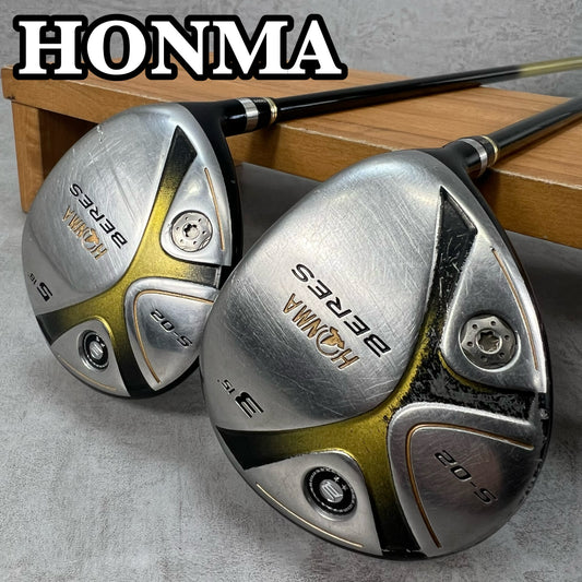 ホンマ　ベレス　S-02　メンズゴルフ　ウッドセット　2本　R　右利き用　フェアウェイ　3W　5W HONMA BERES
