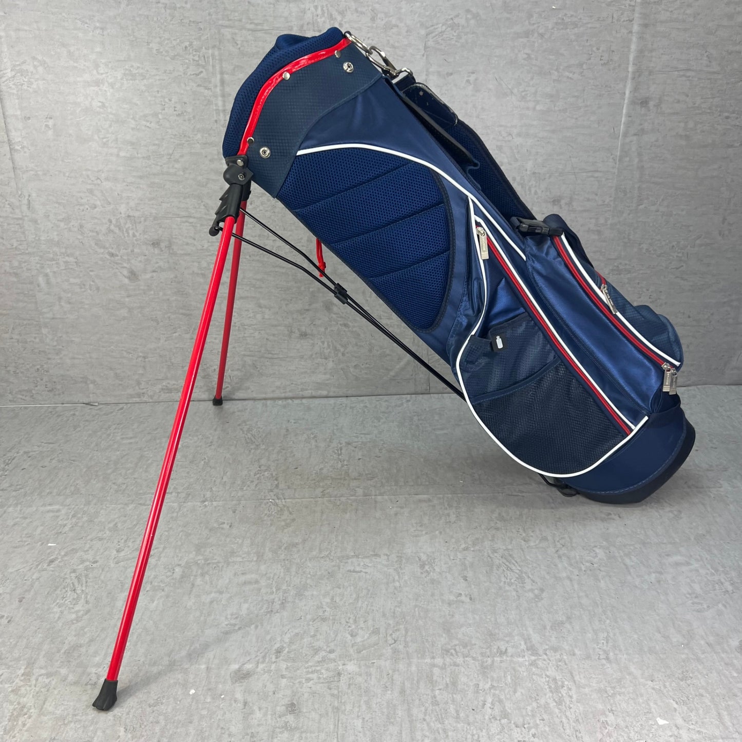 U.S.OPEN　ゴルフ用　スタンド式キャディバッグ　ナイロン　ネイビー　ユーエスオープン　ラウンドアイテム