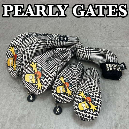 パーリーゲイツ　ザ・シンプソンズ　ゴルフクラブ用ヘッドカバー　５点セット　ドライバー　フェアウェイ　ユーティリティ　キャラクター