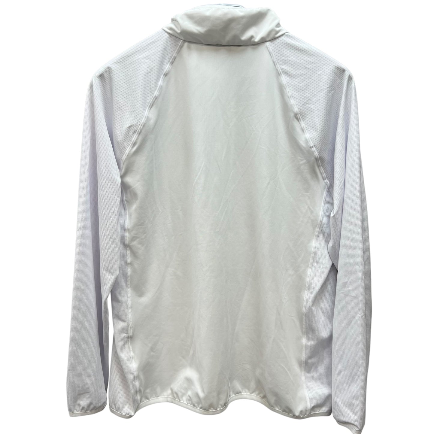 アダバット　メンズゴルフウェア　フルジップトップス　M　ホワイト　白　adabat 　長袖　アパレル