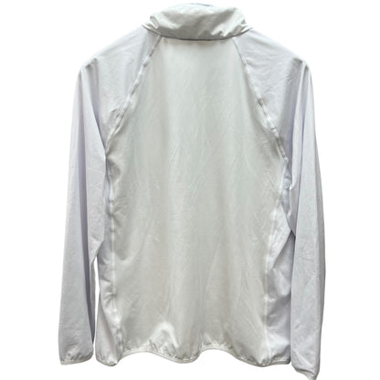 アダバット　メンズゴルフウェア　フルジップトップス　M　ホワイト　白　adabat 　長袖　アパレル