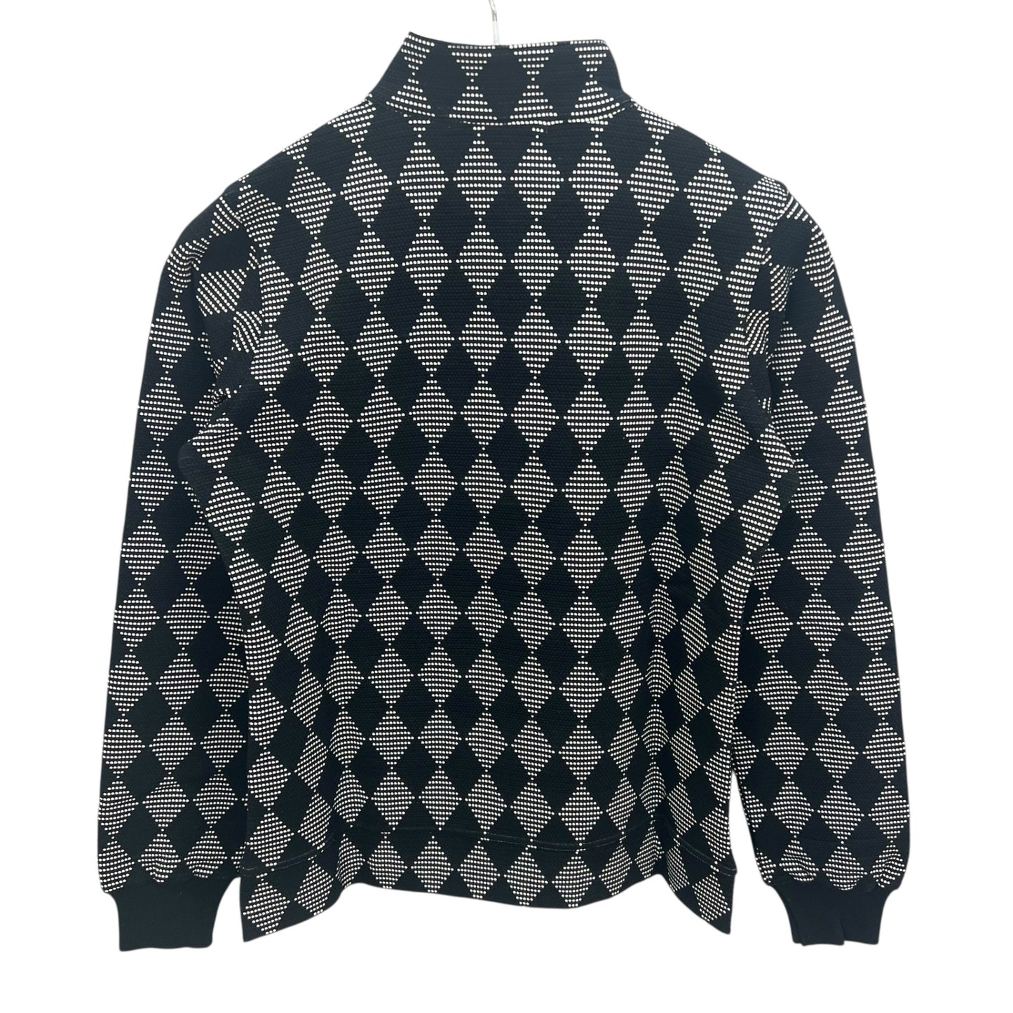 ホンマ　ベレス　メンズゴルフウェア　ハーフジップセーター　M　ブラック　黒　ホワイト　白　HONMA　BERES　長袖トップス