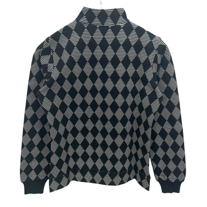 ホンマ　ベレス　メンズゴルフウェア　ハーフジップセーター　M　ブラック　黒　ホワイト　白　HONMA　BERES　長袖トップス