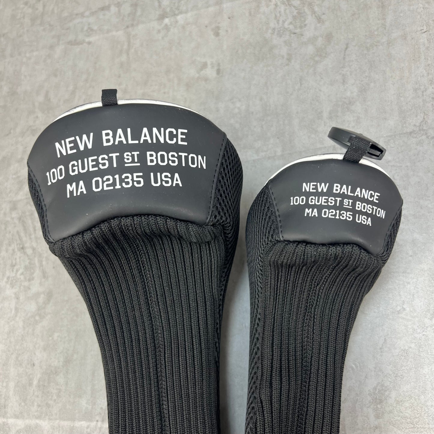New Balance　ゴルフクラブ用ヘッドカバー　2点セット　ドライバー　ユーティリティ　ブラック　黒　ホワイト　白　ニューバランス
