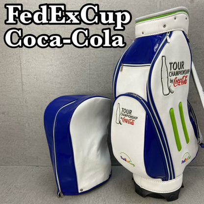 ツアーチャンピオンシップ　バイ　コカコーラ　フェデックスカップ　ゴルフ用　キャディバッグ　カート式　ホワイト　白　TOUR CHAMPIONSHIP by Coca Cola