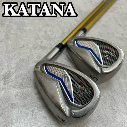 KATANA　SWORD　ATC589　メンズゴルフ　Wedge　ウェッジ　2本セット　AW　アプローチウェッジ　SW　サンドウェッジ　R　右利き用