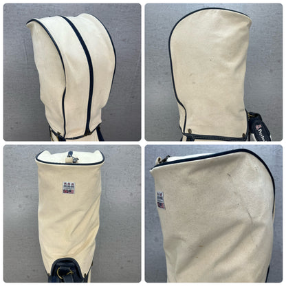 希少　帆布生地　サイコバニー　ゴルフ　カート式キャディバッグ　約10型　Psycho Bunny