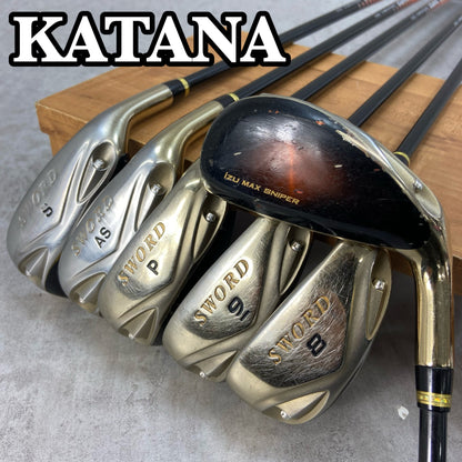 カタナ　ソード　イズマックススナイパー　メンズゴルフ　アイアンセット　6本　右利き用　R　KATANA　SWORD　IZU　MAX　SNIPER　中空