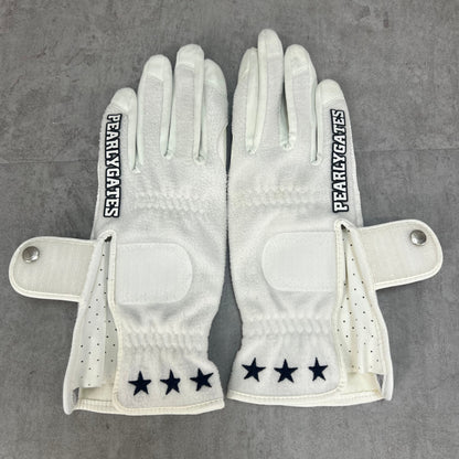 PEARLY GATES　ゴルフグローブ　レディース　ホワイト　Mサイズ　パーリーゲイツ　女性用